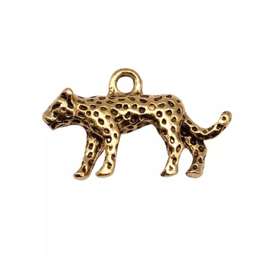 Mini Gold Leopard Charm