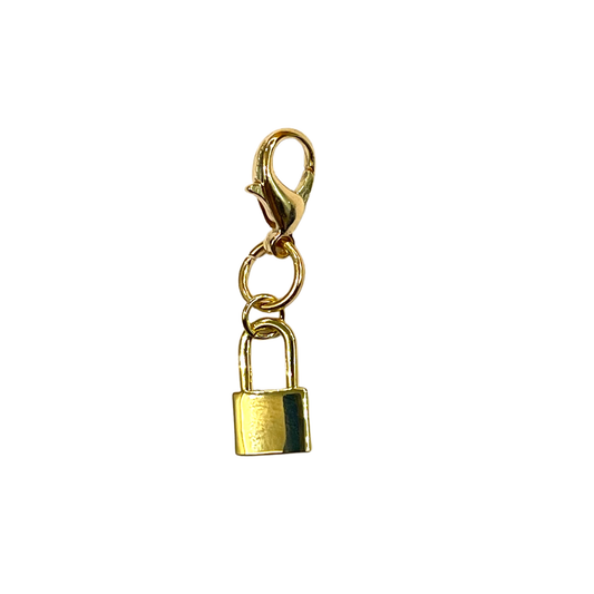 Mini Gold Lock Charm