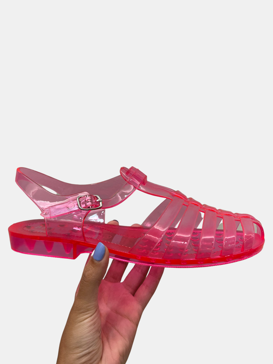 Pink Clear Jelly Sandals